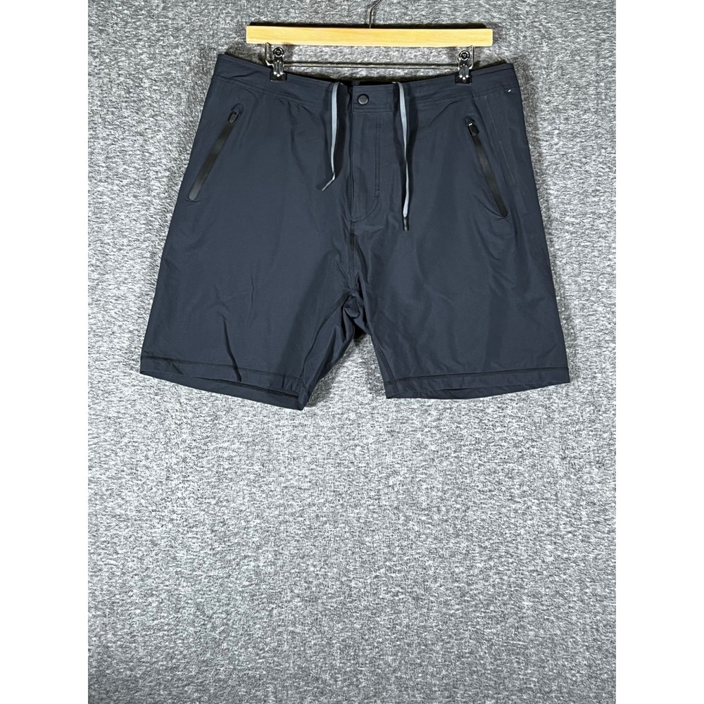 Mack Weldon Radius Shorts Mens XXL Navy Blue Water Resistant Athletic Techwear
